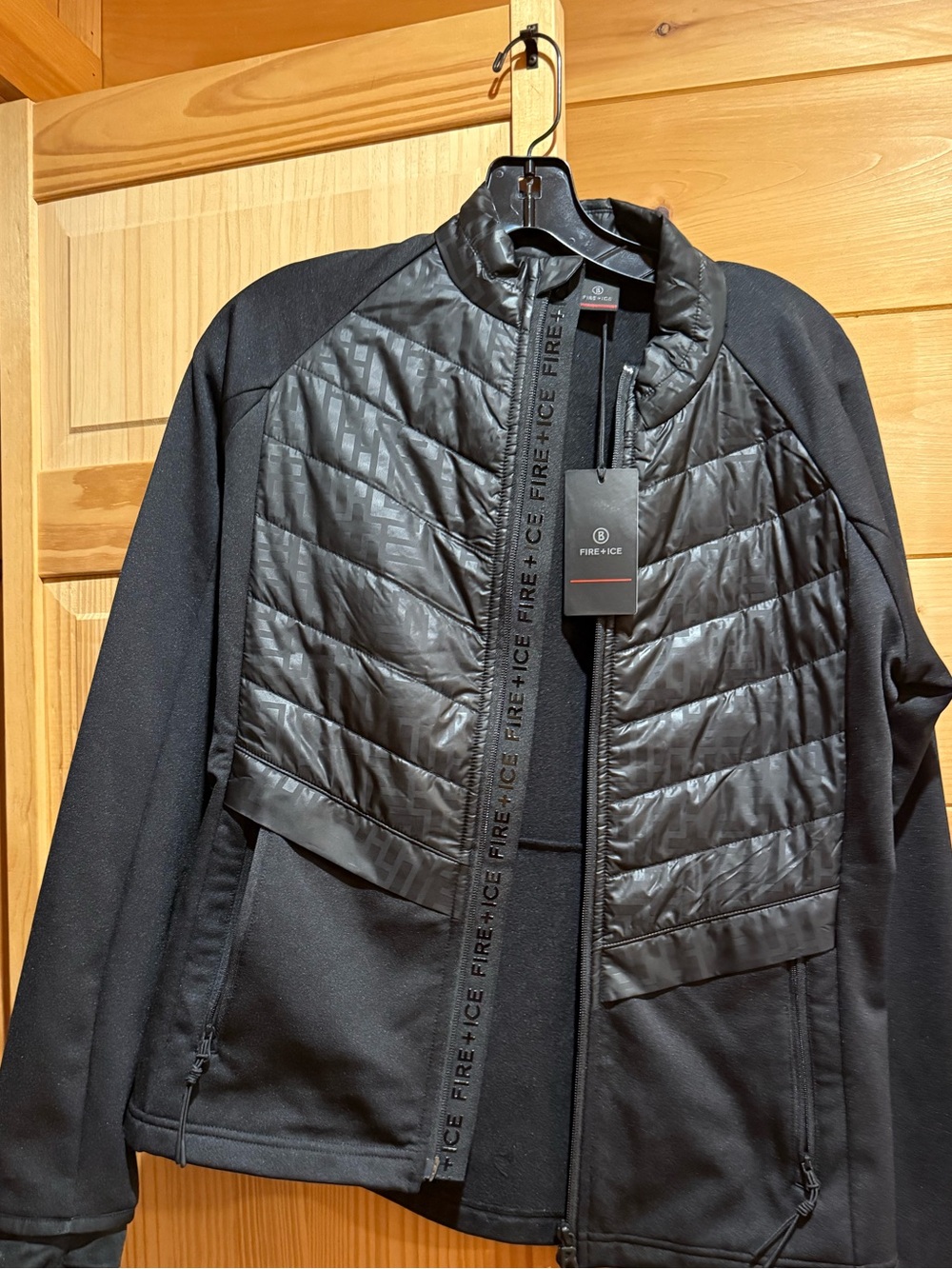 Bogner Black Quilted Hybrid Jacket